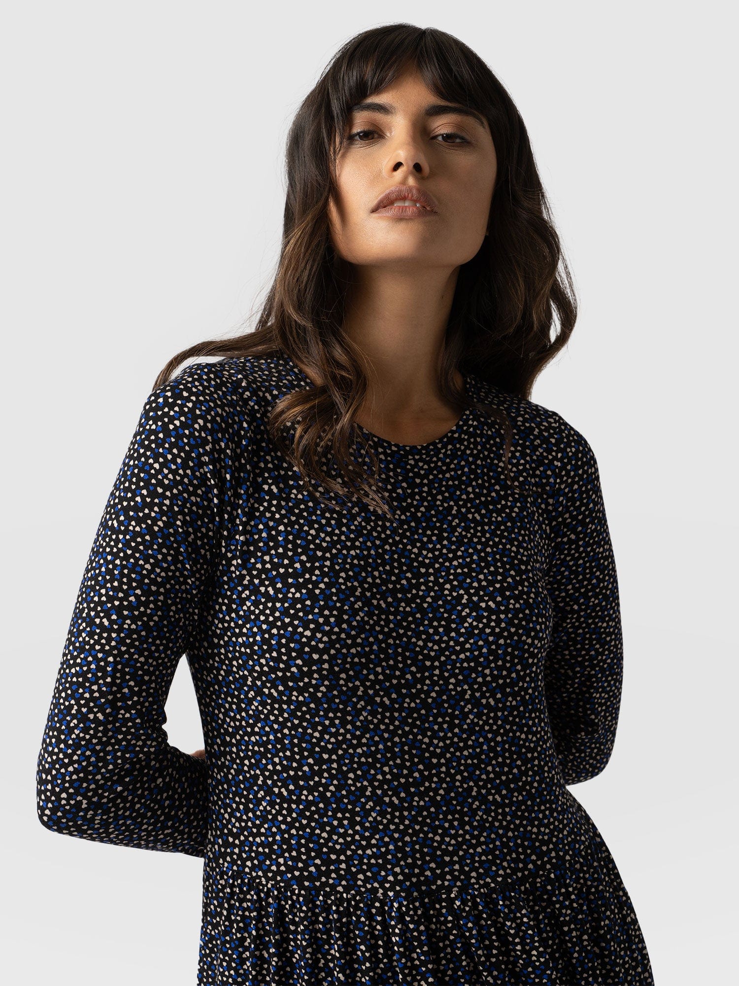 Greenwich Dress Long Sleeve - Hearts